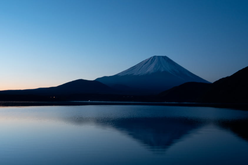 富士山と逆富士