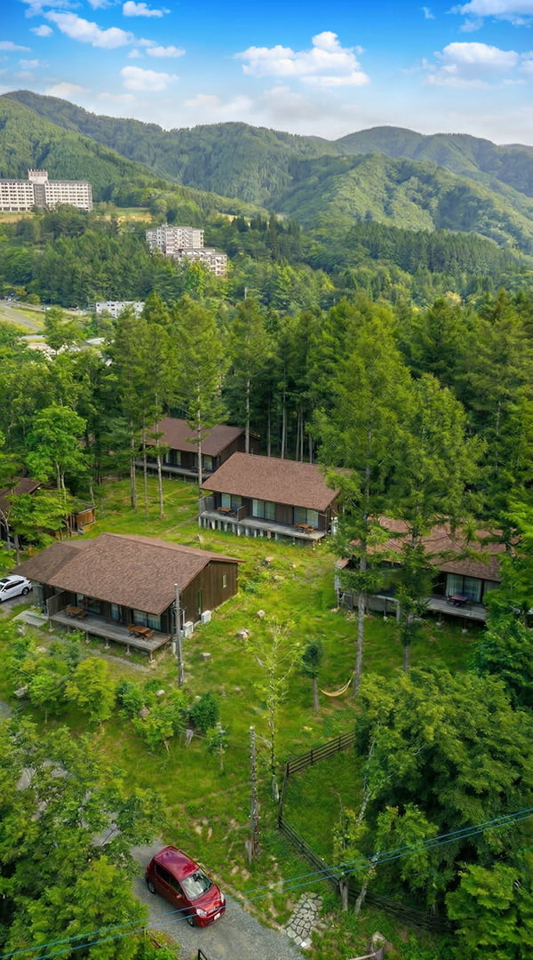 Gufoのテラスから見る富士山