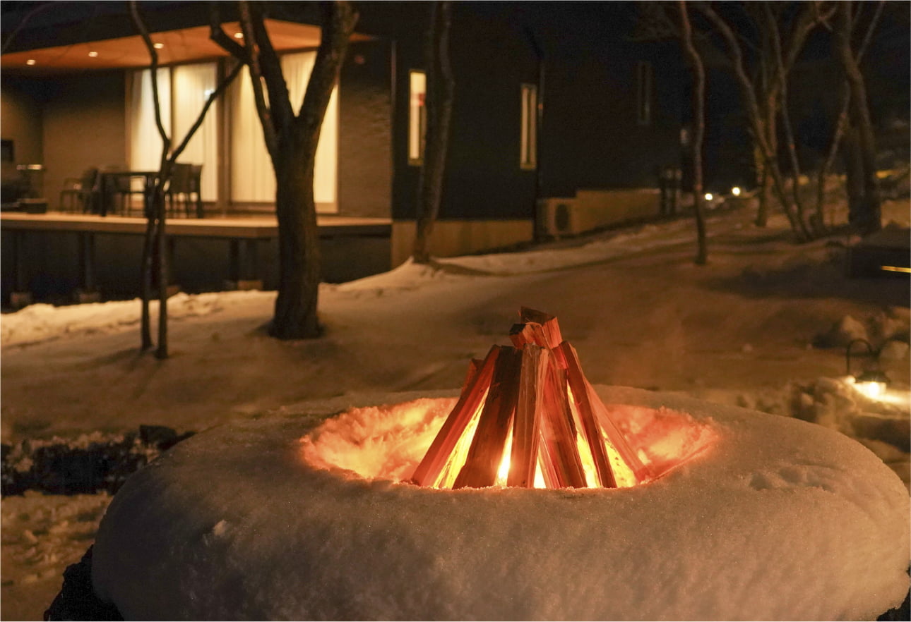 gufo富士山中湖のたき火について
