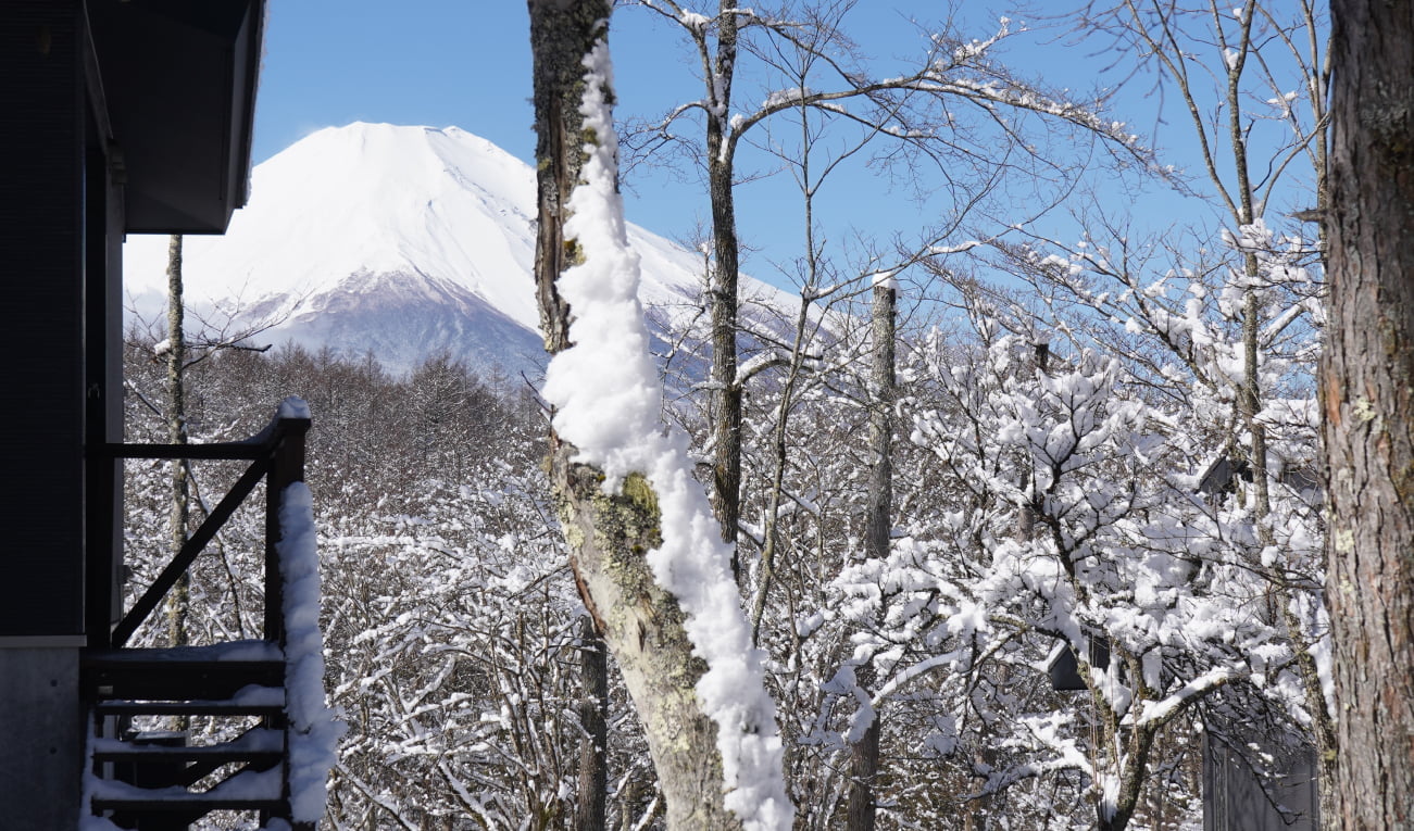 GufoRESORTの敷地内から望む富士山