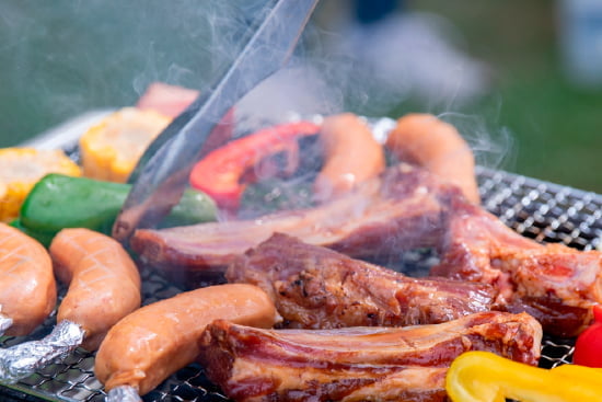 BBQのお肉や野菜
